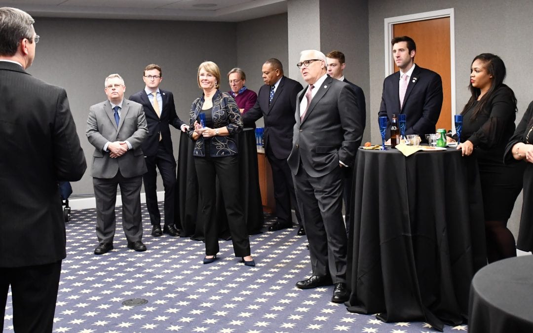 President Chris Croft Welcomes DMGS Alumni Back to Campus For a Special Evening Reception at DMGS