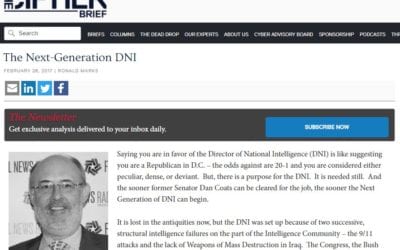 Ronald Marks: The Next-Generation DNI (the Cipher Brief)