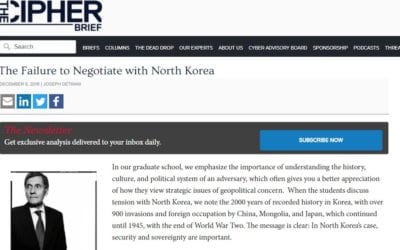 Joseph DeTrani: The Failure to Negotiate with North Korea