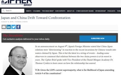 Dr. Thomas Cynkin: Japan and China Drift Toward Confrontation (Cipher Brief)
