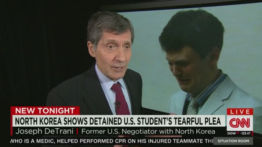 Joseph DeTrani: US Student Detained in North Korea Confesses to "Hostile Act" (CNN)