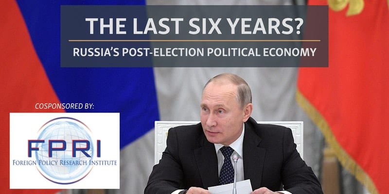 Martin Gilman and Chris Miller: Stability and Change in Russia’s Political Economy (Video)